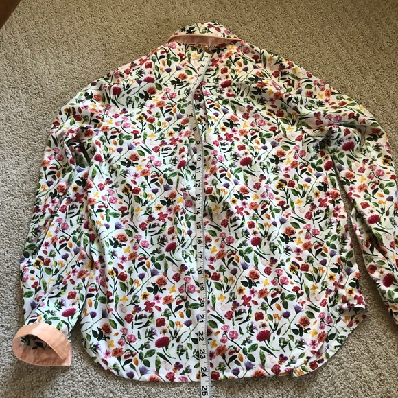 Anthropologie E Faux Silk Pajamas Sz XS Floral Pattern VGUC - Picture 7 of 14